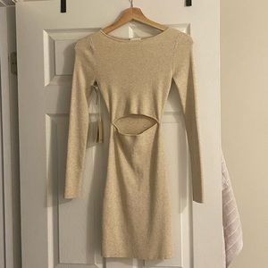 Aritzia Cream Mini Dress